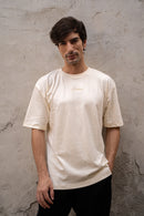 ZTOIQ Premium Oversized Cannoli Cream T-Shirt