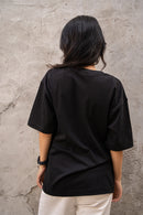 ZTOIQ Premium Oversized Black T-Shirt