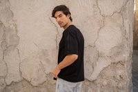 ZTOIQ Premium Oversized Black T-Shirt