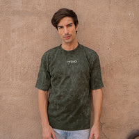 Inner Heaven Optical Wash Oversized Tee-Green
