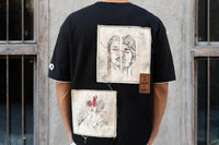 Oversized Tapestry T-Shirt - Black