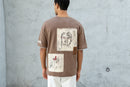 Oversized Tapestry T-Shirt - Muted Brown