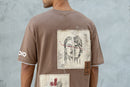 Oversized Tapestry T-Shirt - Muted Brown